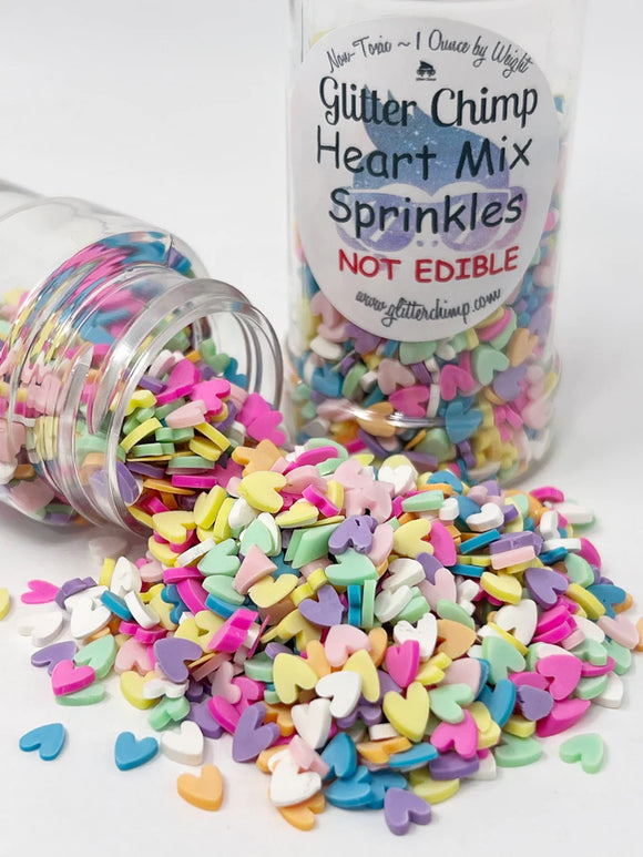 Heart Mix Sprinkles - Faux Craft Toppings